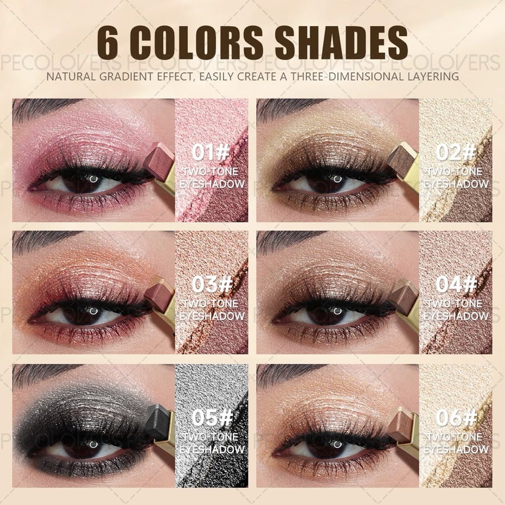6 DUAL-END MINI EYESHADOW STICKS